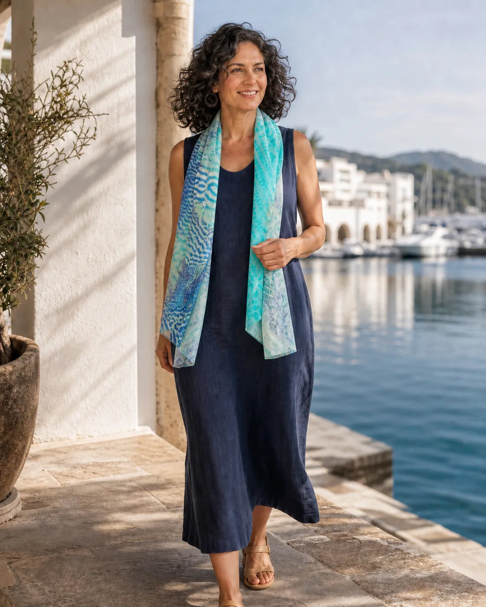Claire Powell Marine silk scarf homepage category