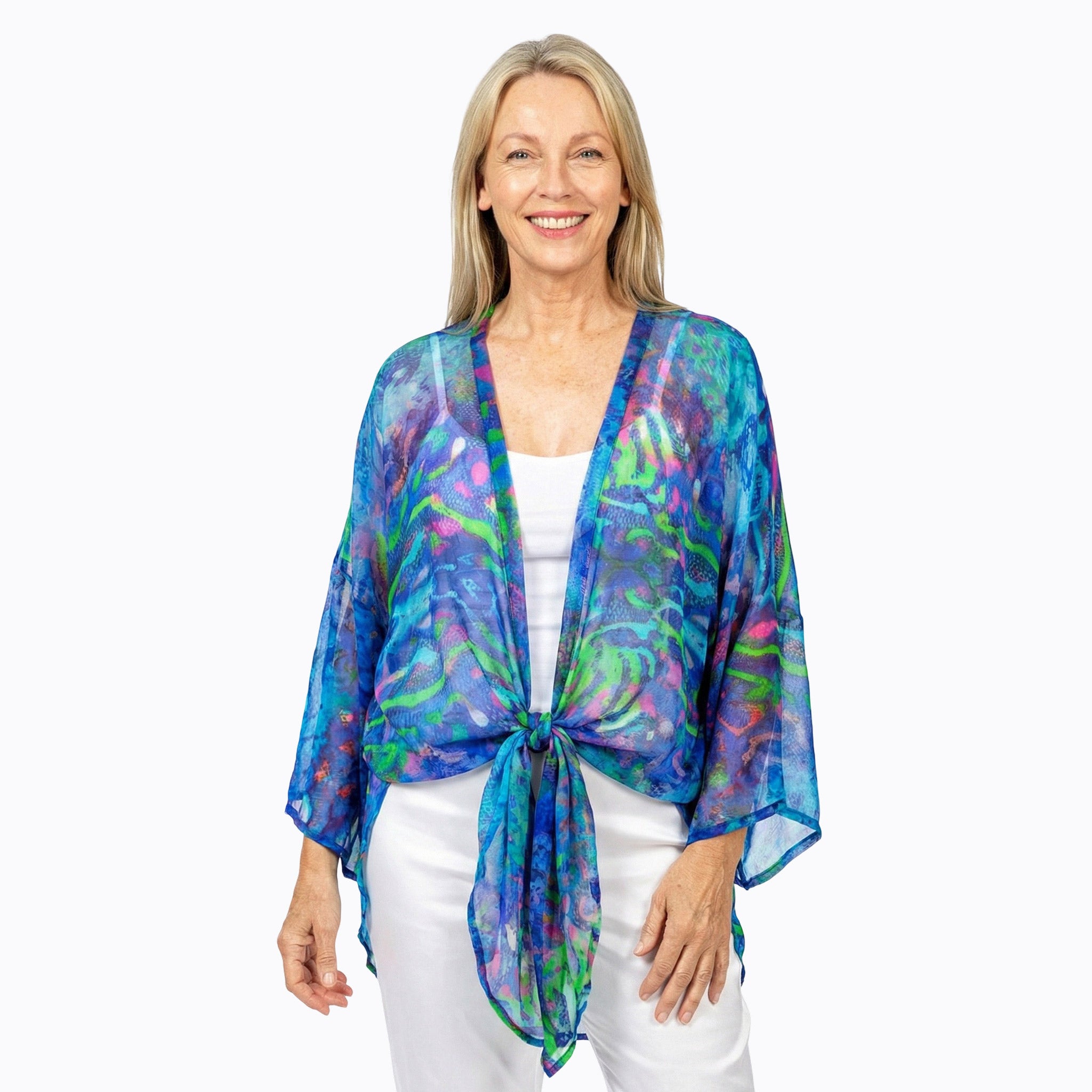 Claire Powell Chiffon Kimono Cover-Up (Mirage)