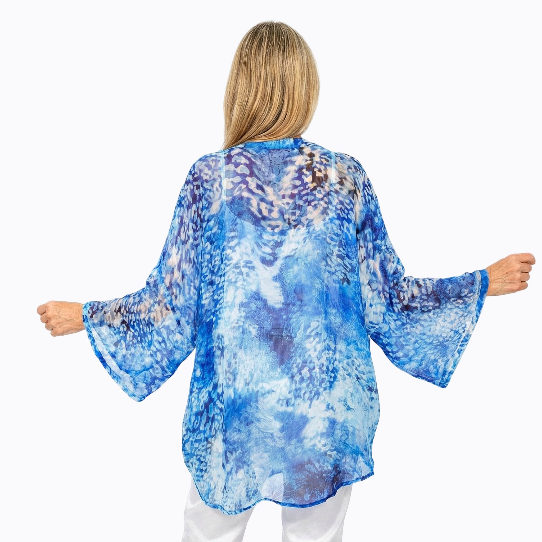 Claire Powell Chiffon Kimono Cover-Up (Snowcat)