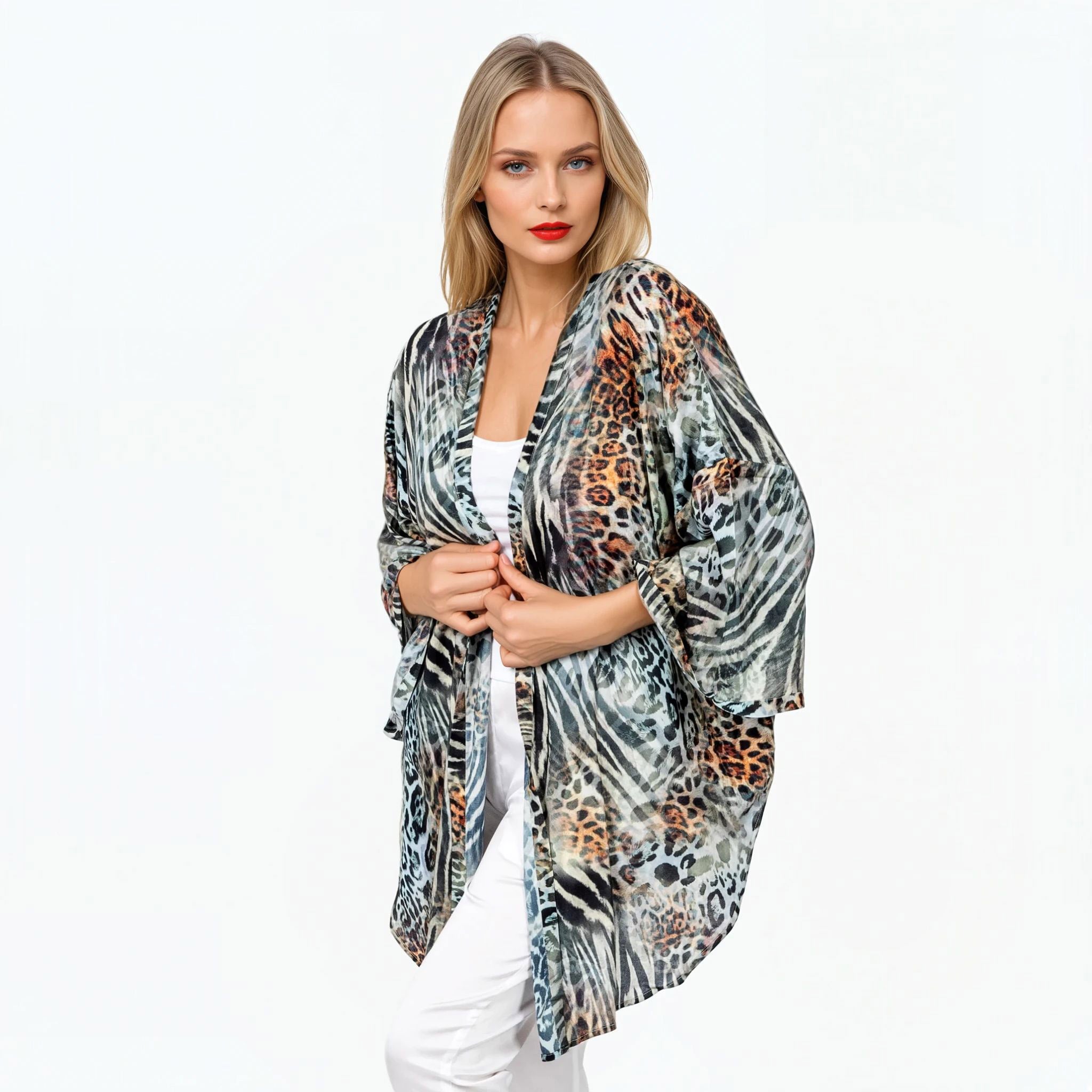 Claire Powell Modal Kimono Cover-Up (Jungle)