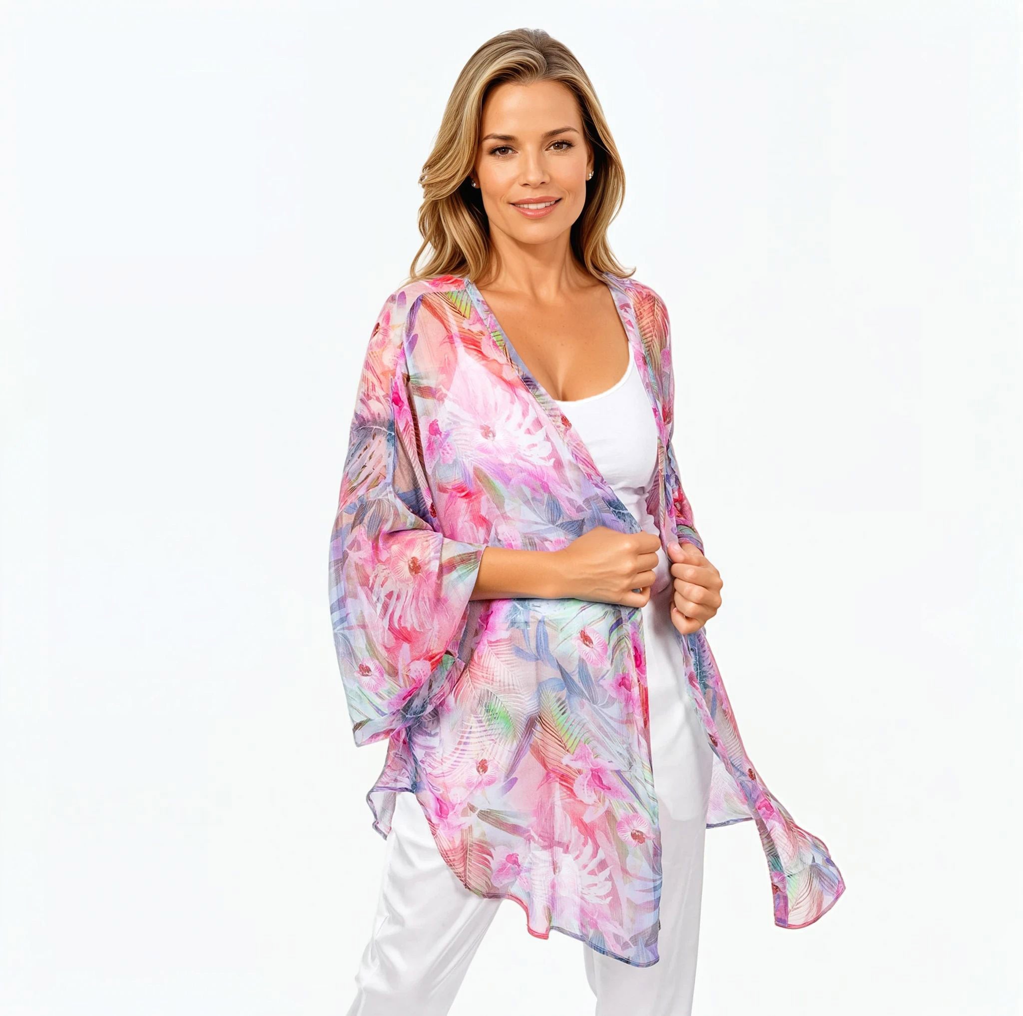 Claire Powell KImono Cover Up Orchid