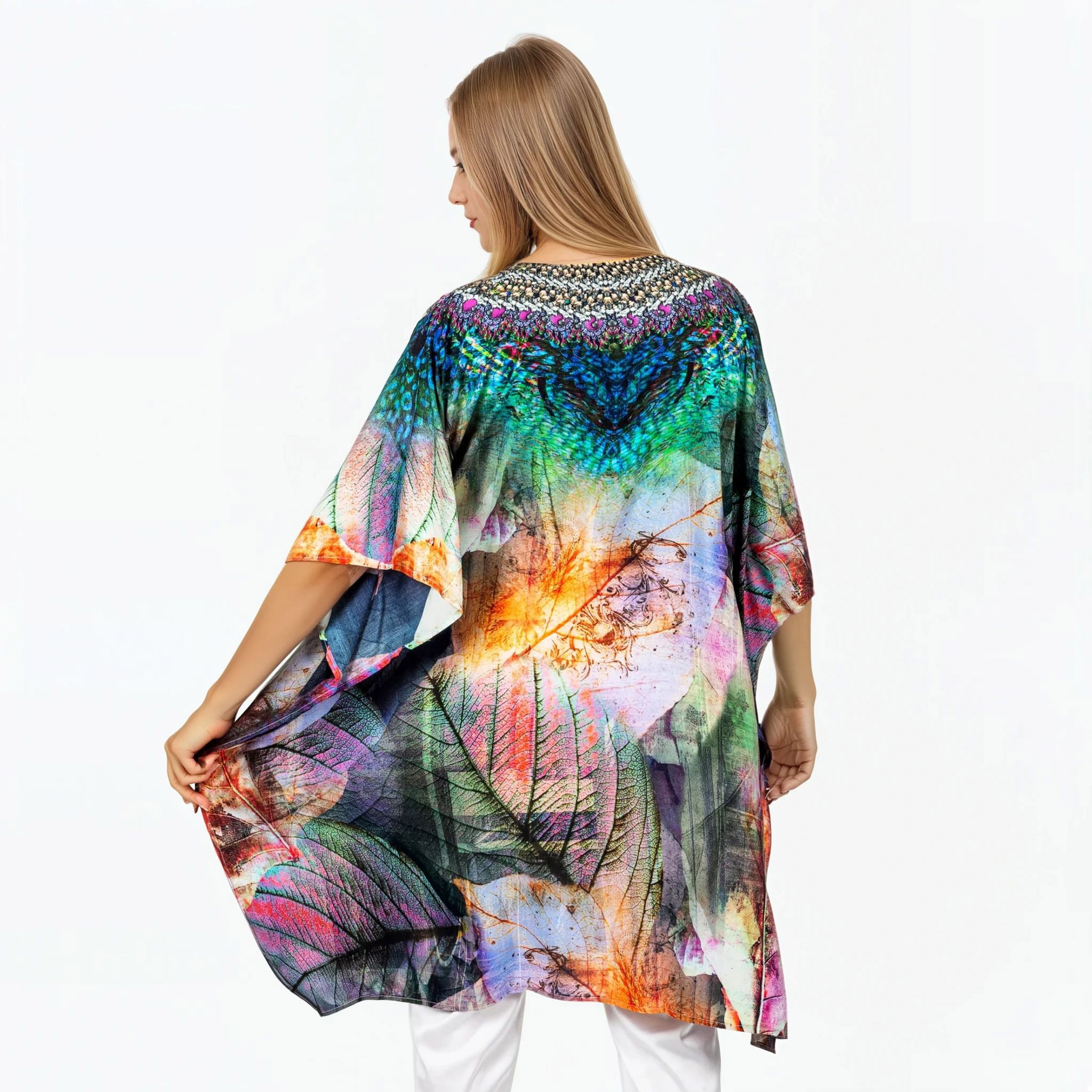 Claire Powell Mini Kaftan in Heaven Print