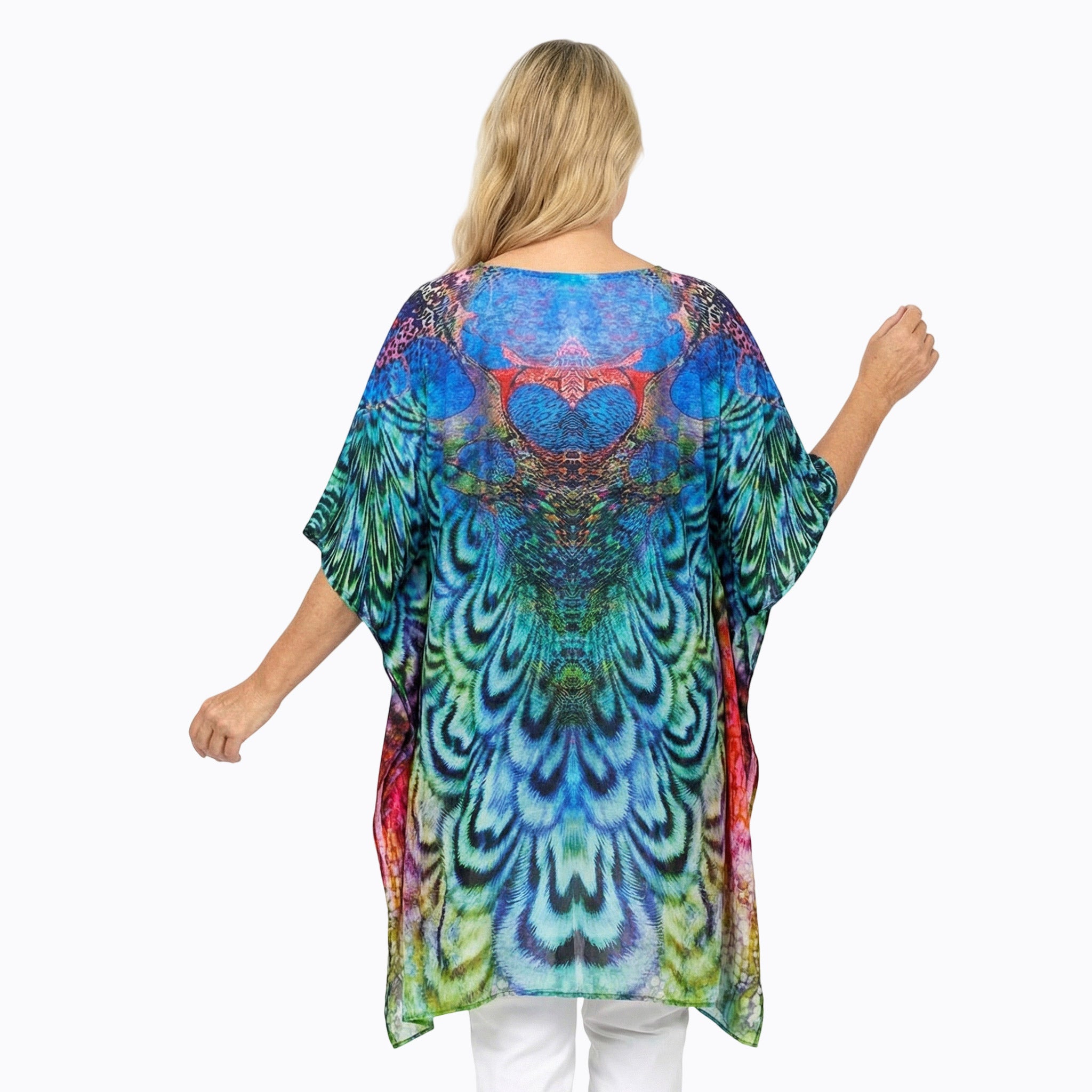 Claire Powell Plus Size Kaftan Top (Aves)