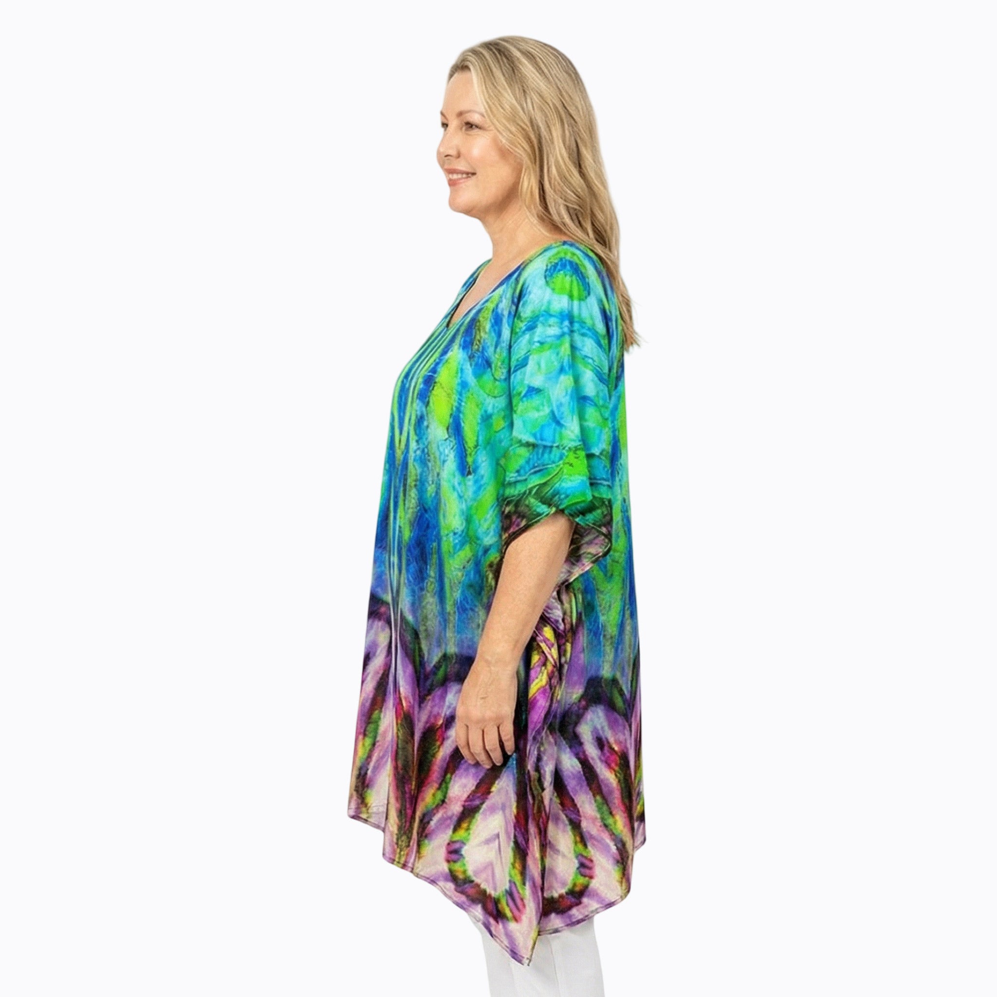Claire Powell Plus Size Kaftan Top (Cascade)