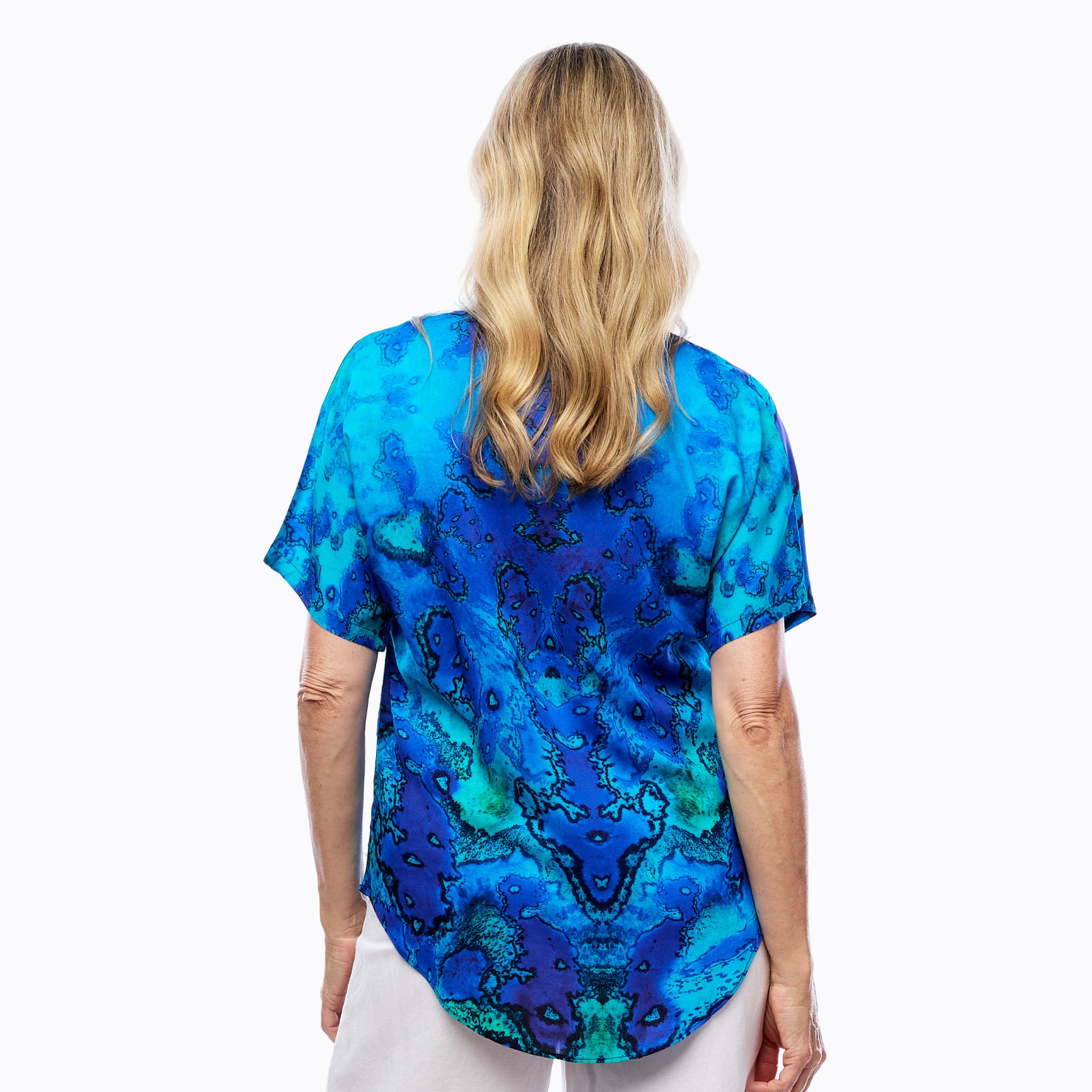 V-Neck Tee | Short Sleeve Top (Reef)