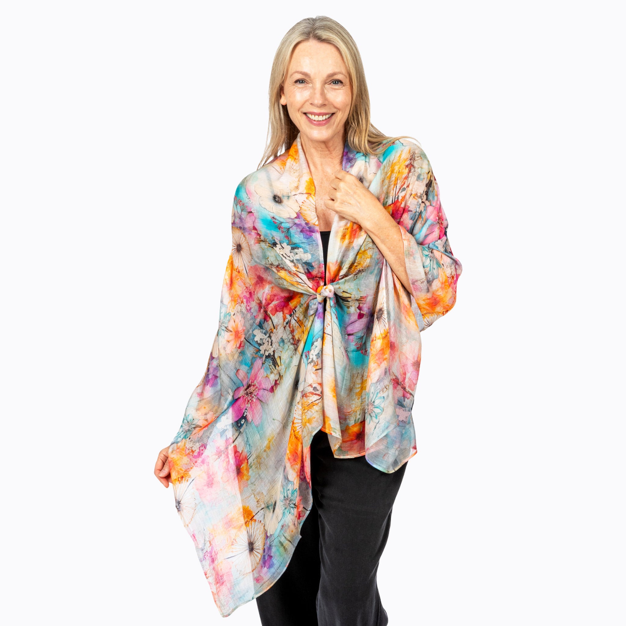 Claire Powell Silk Scarf (Zen)