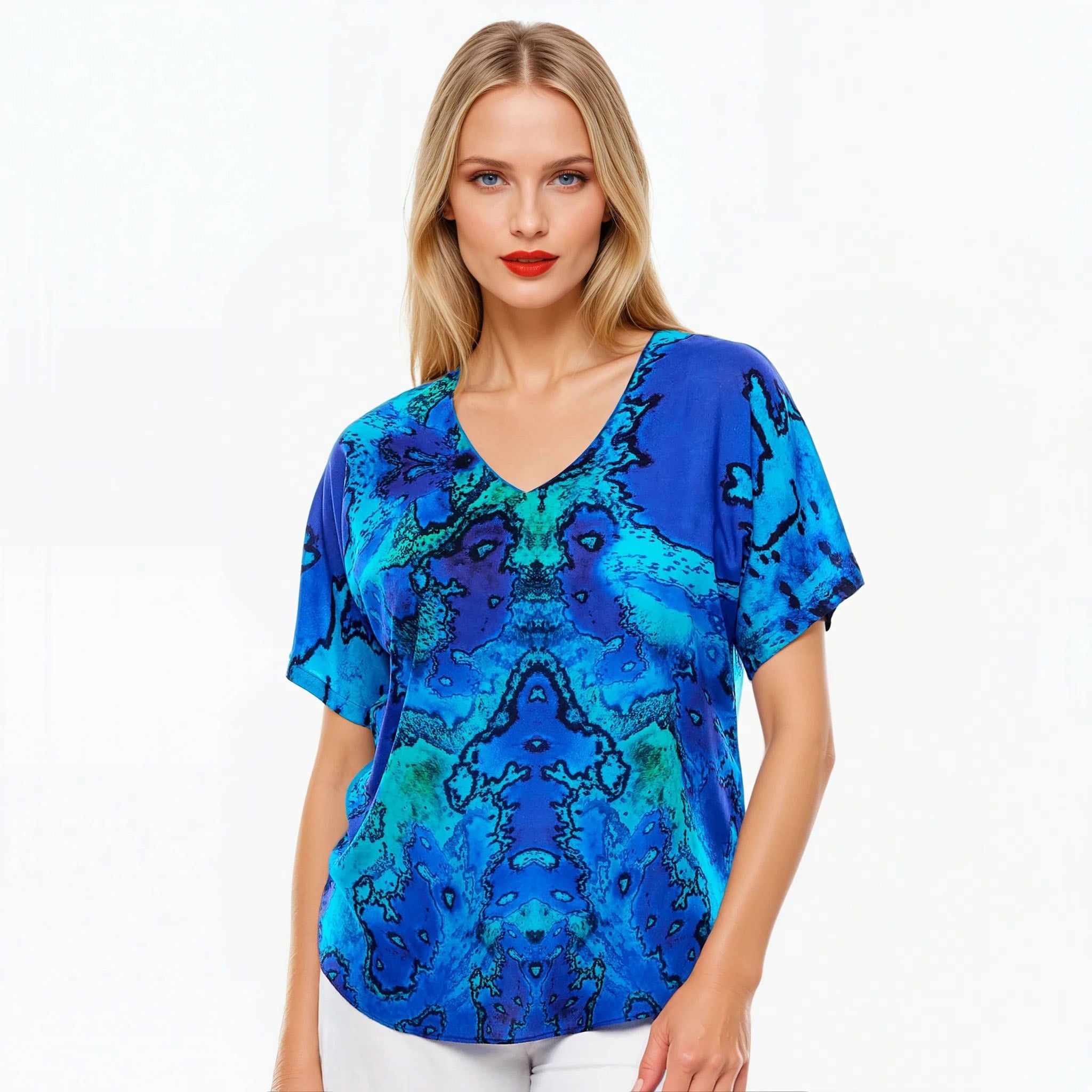 Claire Powell V-Neck T-Shirt (Reef)