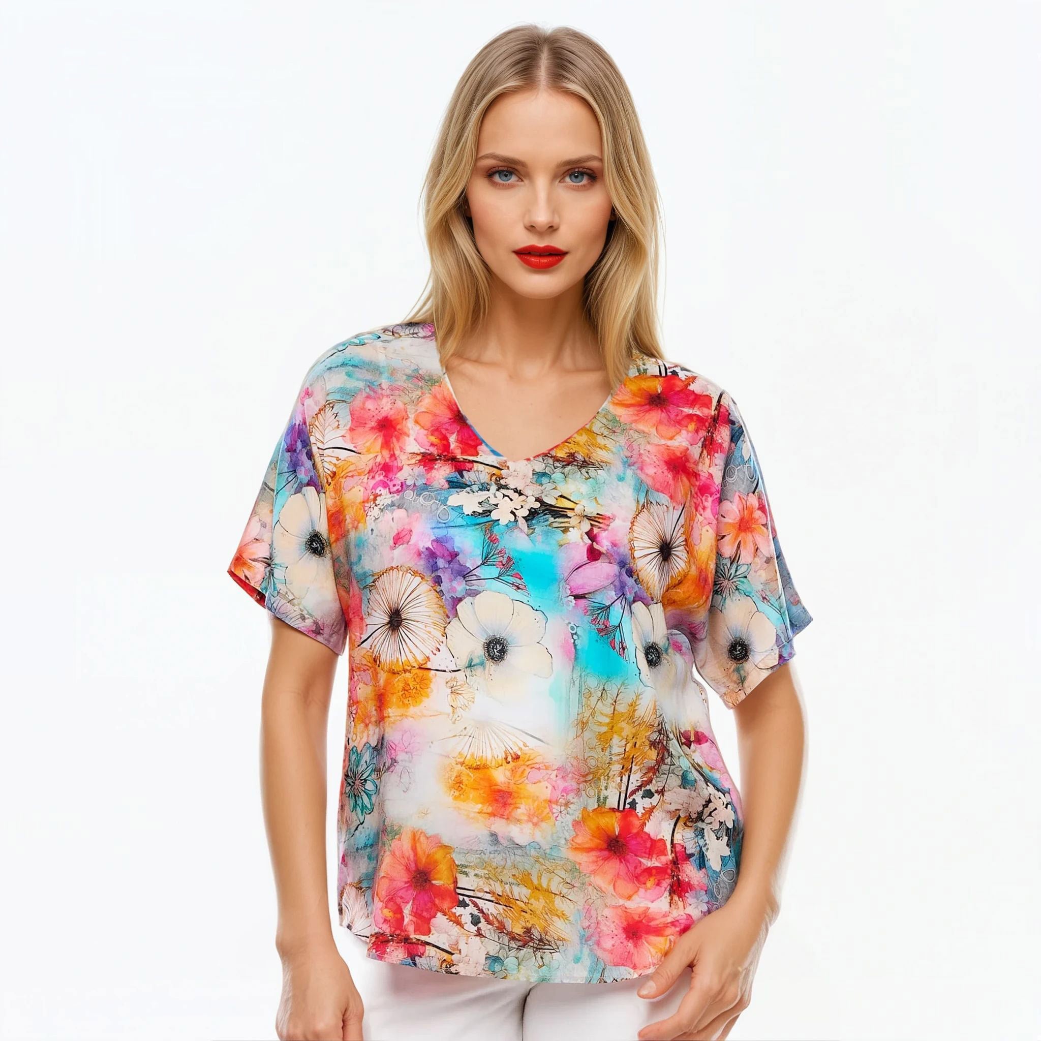 Claire Powell V-Neck T-Shirt (Zen)