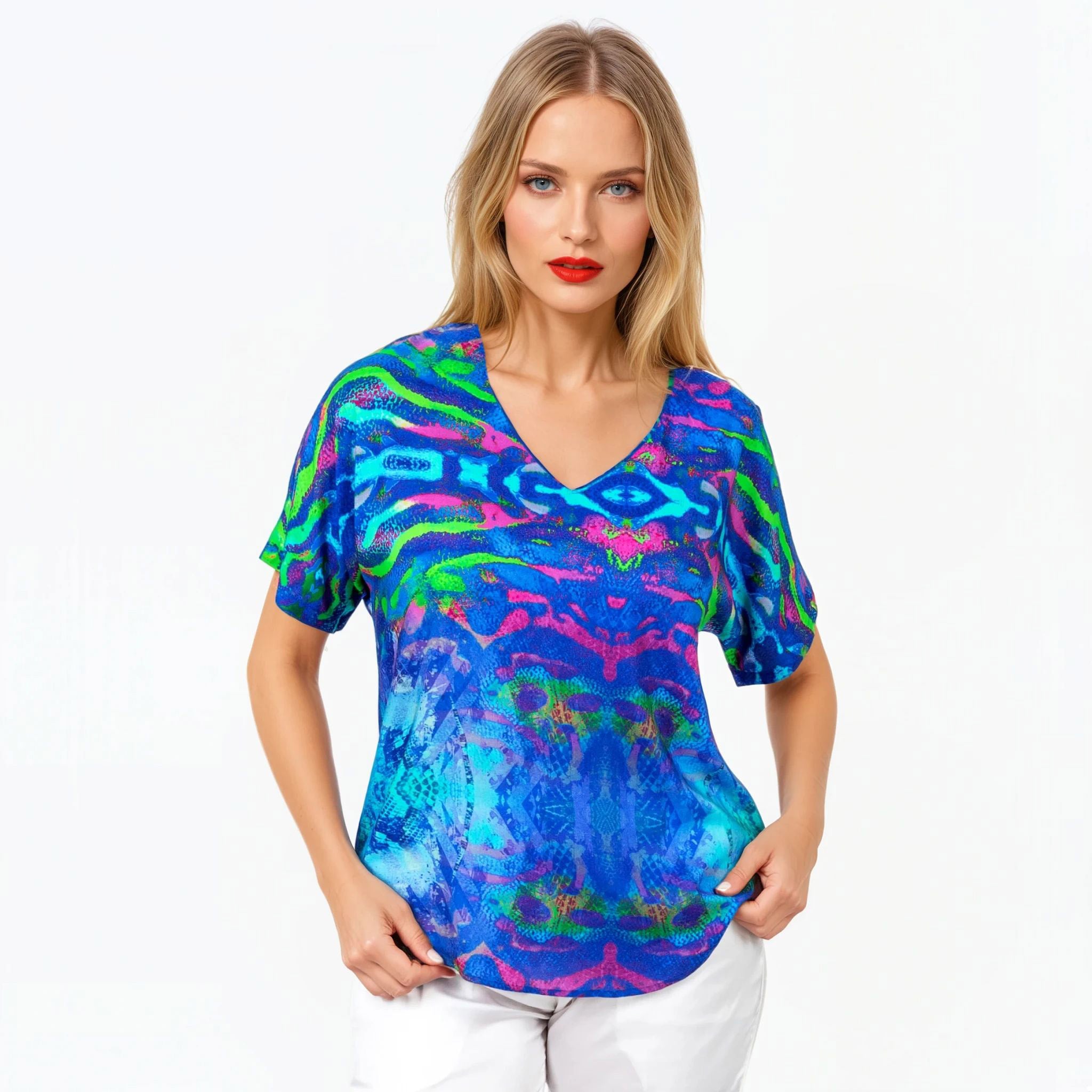 Claire Powell V-Neck T-Shirt (Mirage)