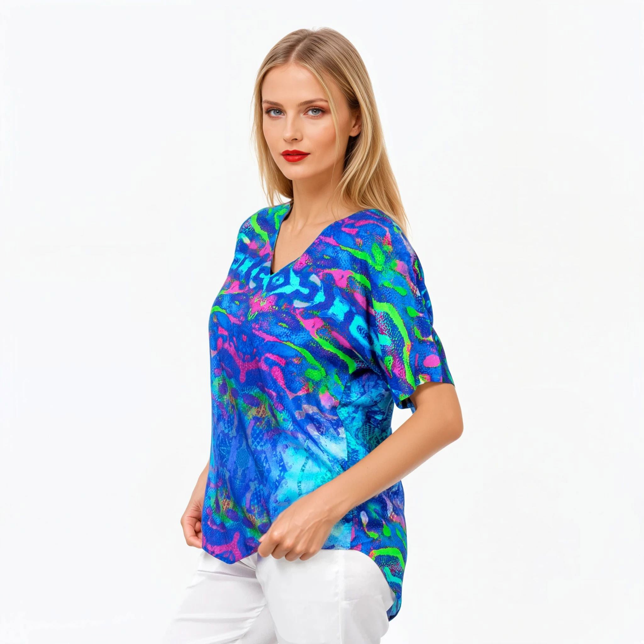 Claire Powell V-Neck T-Shirt (Mirage)