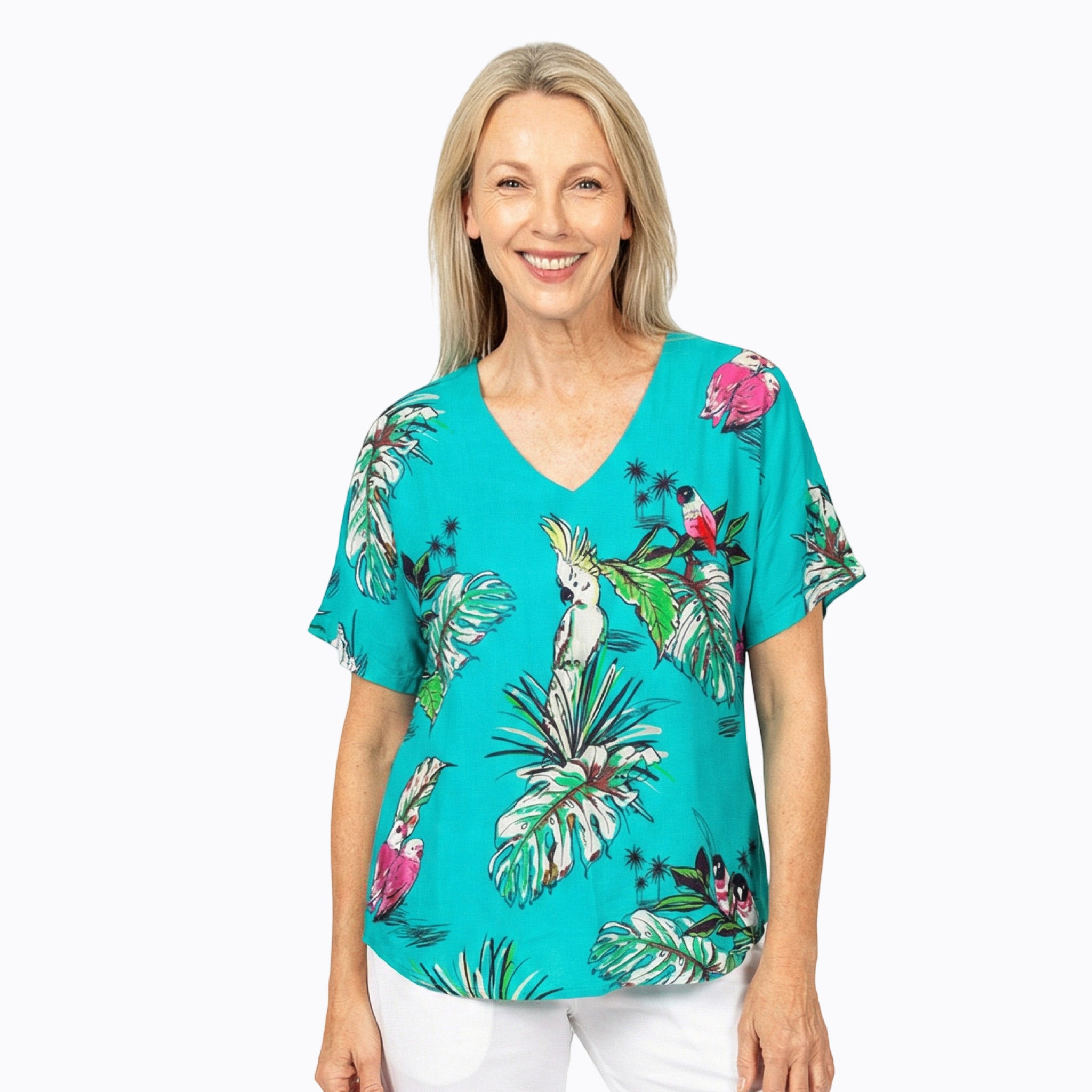 Claire Powell V-Neck T-Shirt (Tweet)