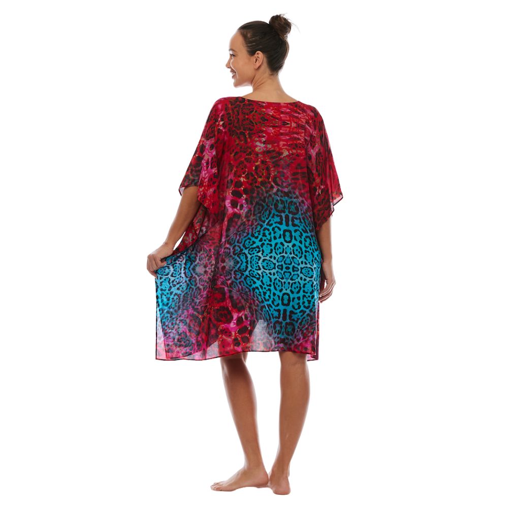 Claire Powell mini kaftan dress or plus size cover up top (empire)